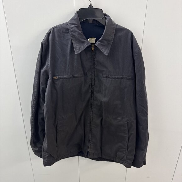 Vintage Military US Navy Deck Jacket Dark Blue Utility 42L - Picture 1 of 5